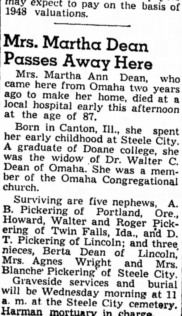 Clipping from Beatrice Daily Sun